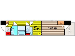 松屋町駅 徒歩3分 12階の物件間取画像